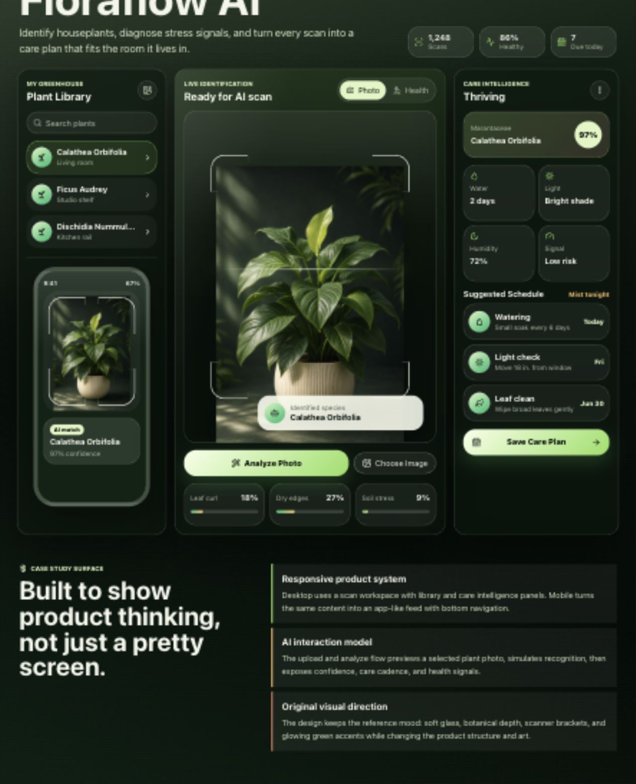 Floraflow AI plant identification and care app preview